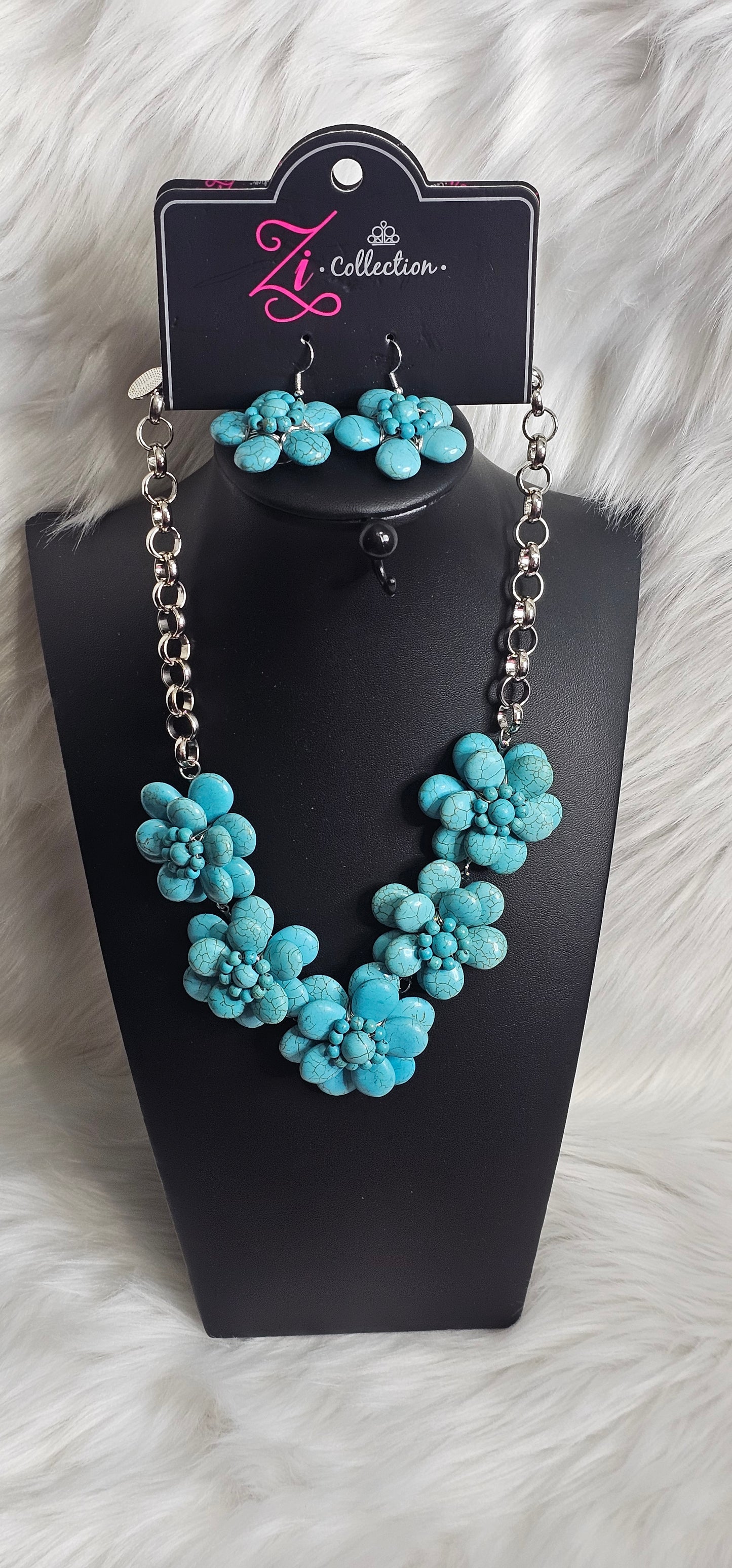 Paparazzi Accessories - Genuine - Turquoise Stone Petal 2021 Zi Collection