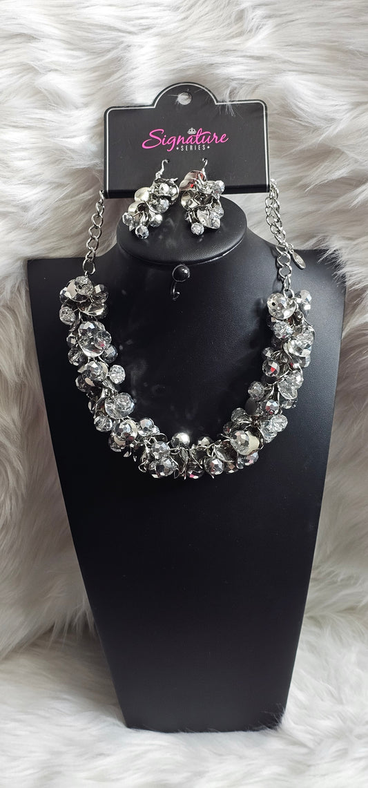 Paparazzi Accessories - The Haydee -White Rhinestones 2020 Zi Collection