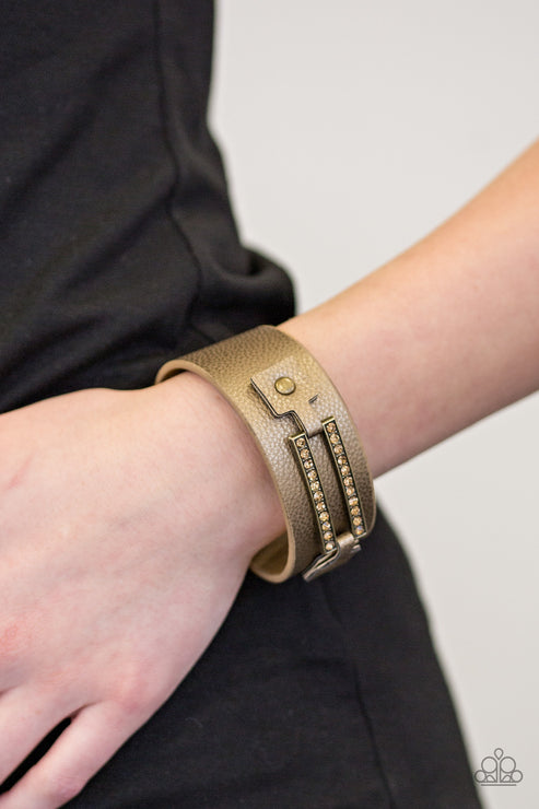 Street Glam - Brass Wrap Bracelet