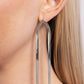 Paparazzi Accessories - Very Viper - Silver Earrings flat silver snake chains drip from the ear, elegantly elongating the neck. Earring attaches to a standard post fitting. Sold as one pair of post earrings.