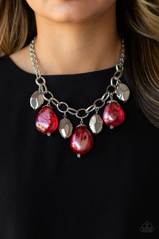 Paparazzi Accessories - Looking Glass Glamorous - Red Necklaces