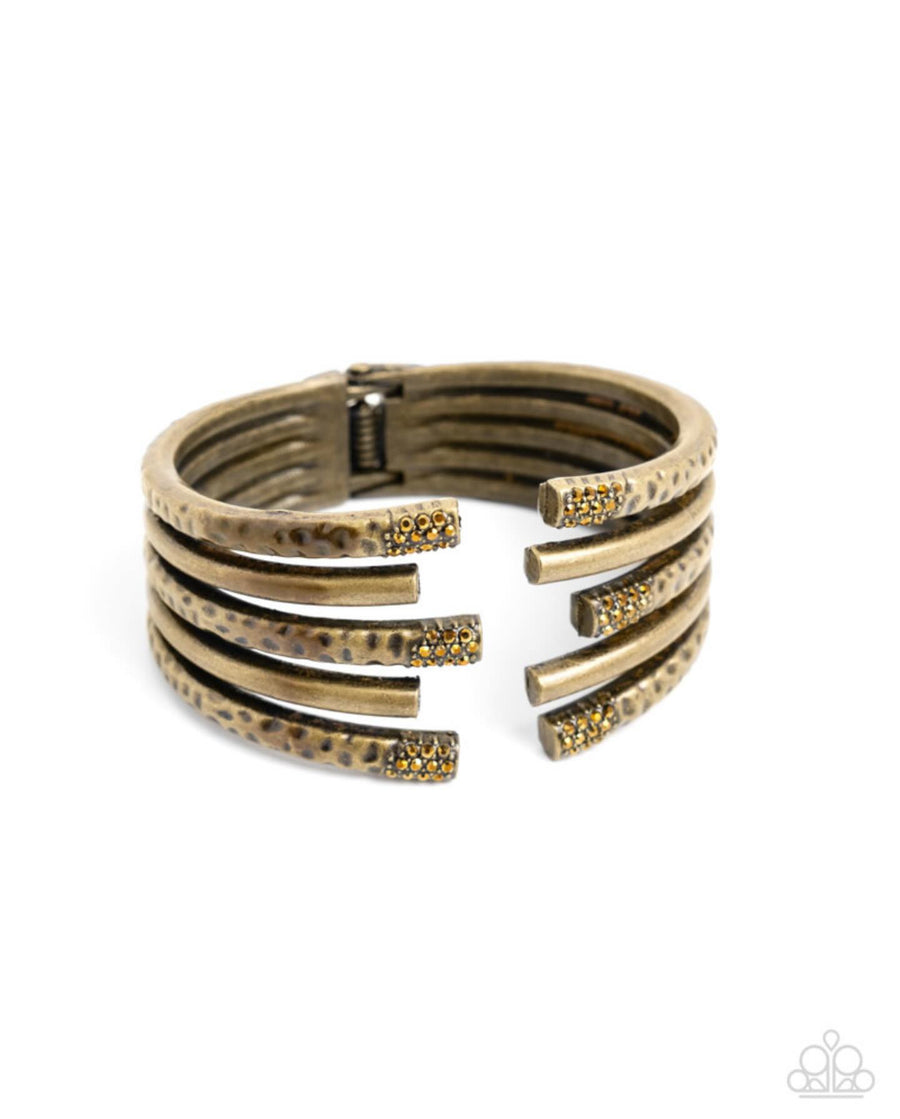 Working Wraparound - Brass Hinge Bracelet