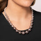 Paparazzi Accessories - Manhattan Mogul - Silver Necklaces a single strand of white, silver, and dark gray pearls elegantly cascades below the collar, creating a glamorous ombre effect. Features an adjustable clasp closure.   Sold as one individual necklace. Includes one pair of matching earrings.