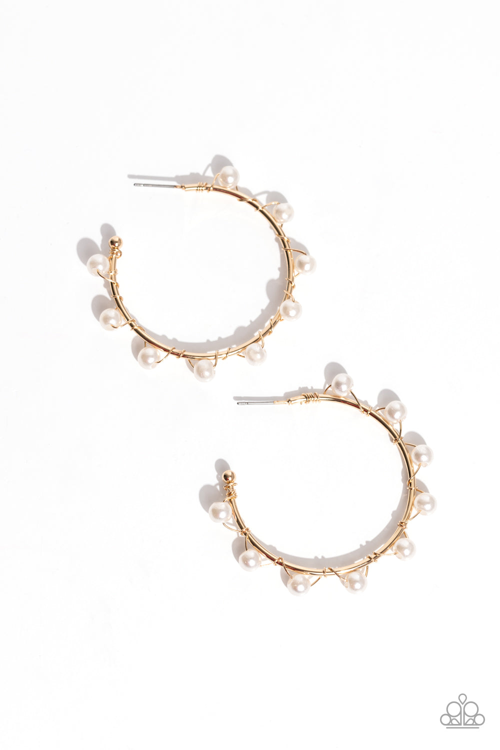 Paparazzi Accessories - Night at the Gala - Gold Pearl Earrings