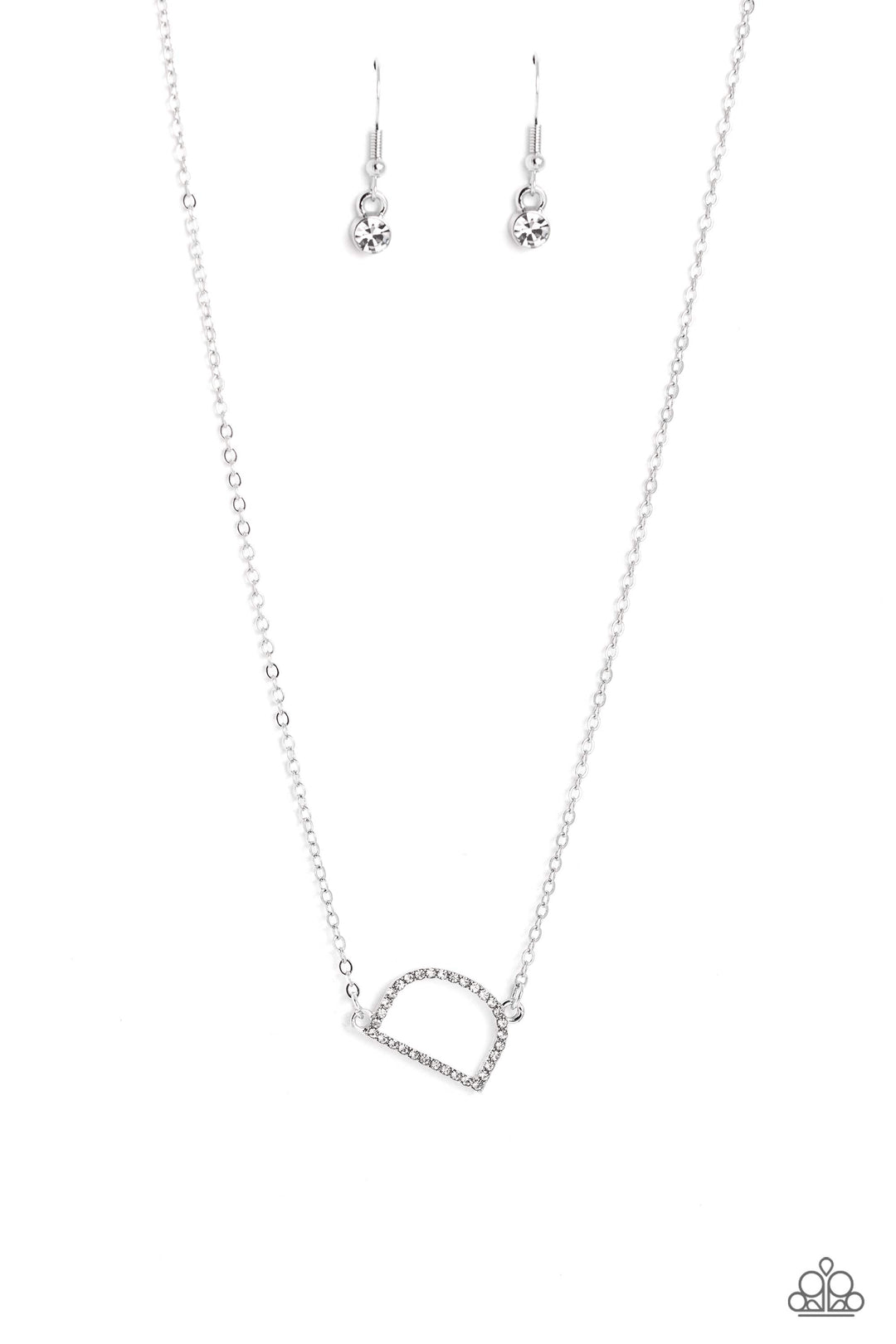 Initially Yours - D - White Necklace