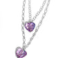 Paparazzi Accessories - Layered Love - Purple Heart Necklaces