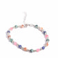<p>Paparazzi Accessories - Tranquil Tribute - Multi Anklet infused with silver accents and floral beads, a colorful collection of natural stones are threaded around the ankle for a tranquil look. As the stone elements in this piece are natural, some color variation is normal.</p> <p><i>Sold as one individual anklet.</i></p> <p><i>Order date 2/22/24</i></p>