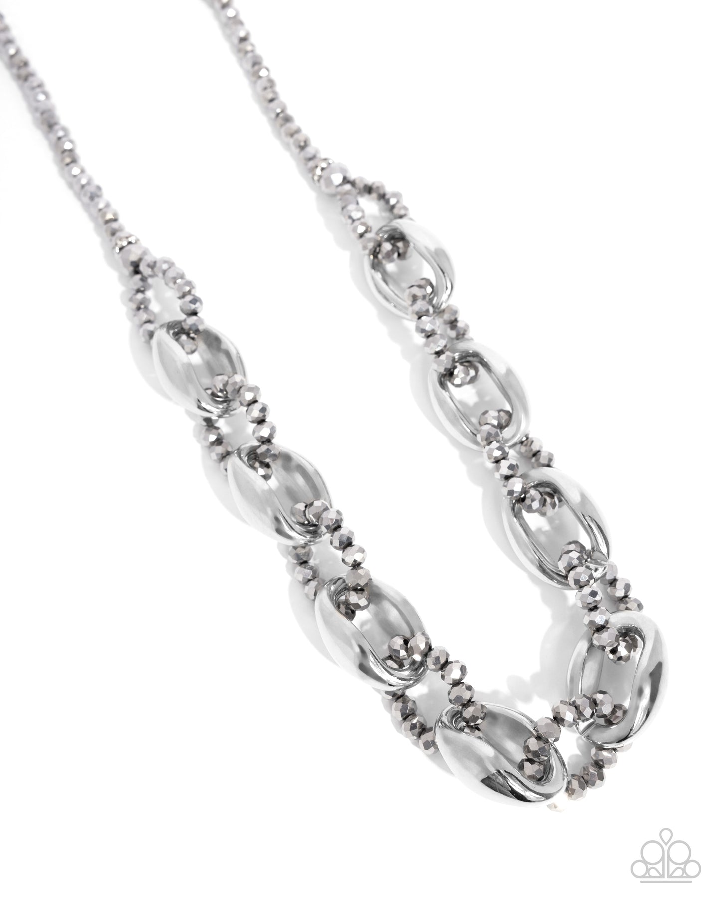 Paparazzi Accessories - Flickering Fact - Silver Necklaces