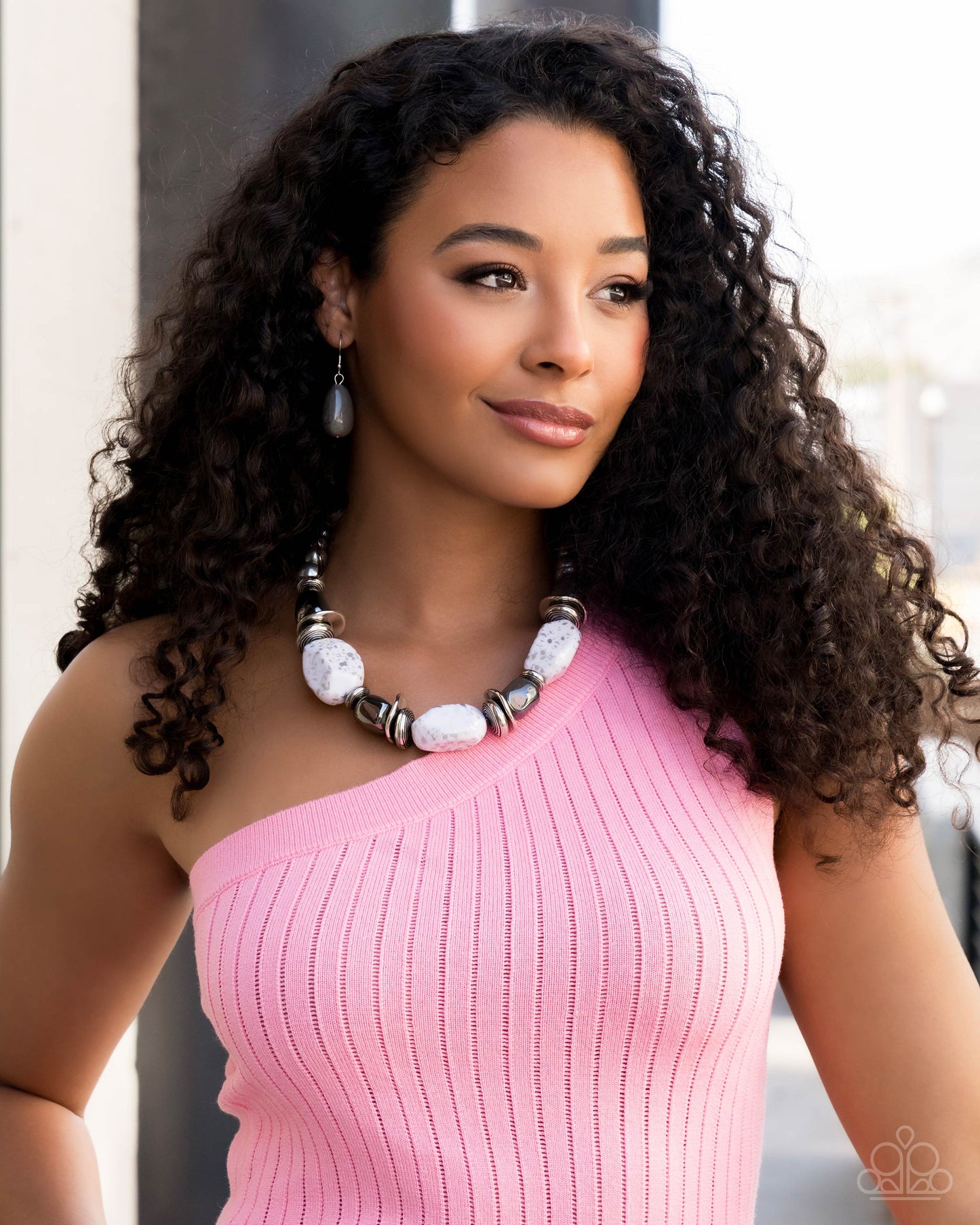 Paparazzi Accessories - In Good Glazes - Silver Blockbuster Necklaces