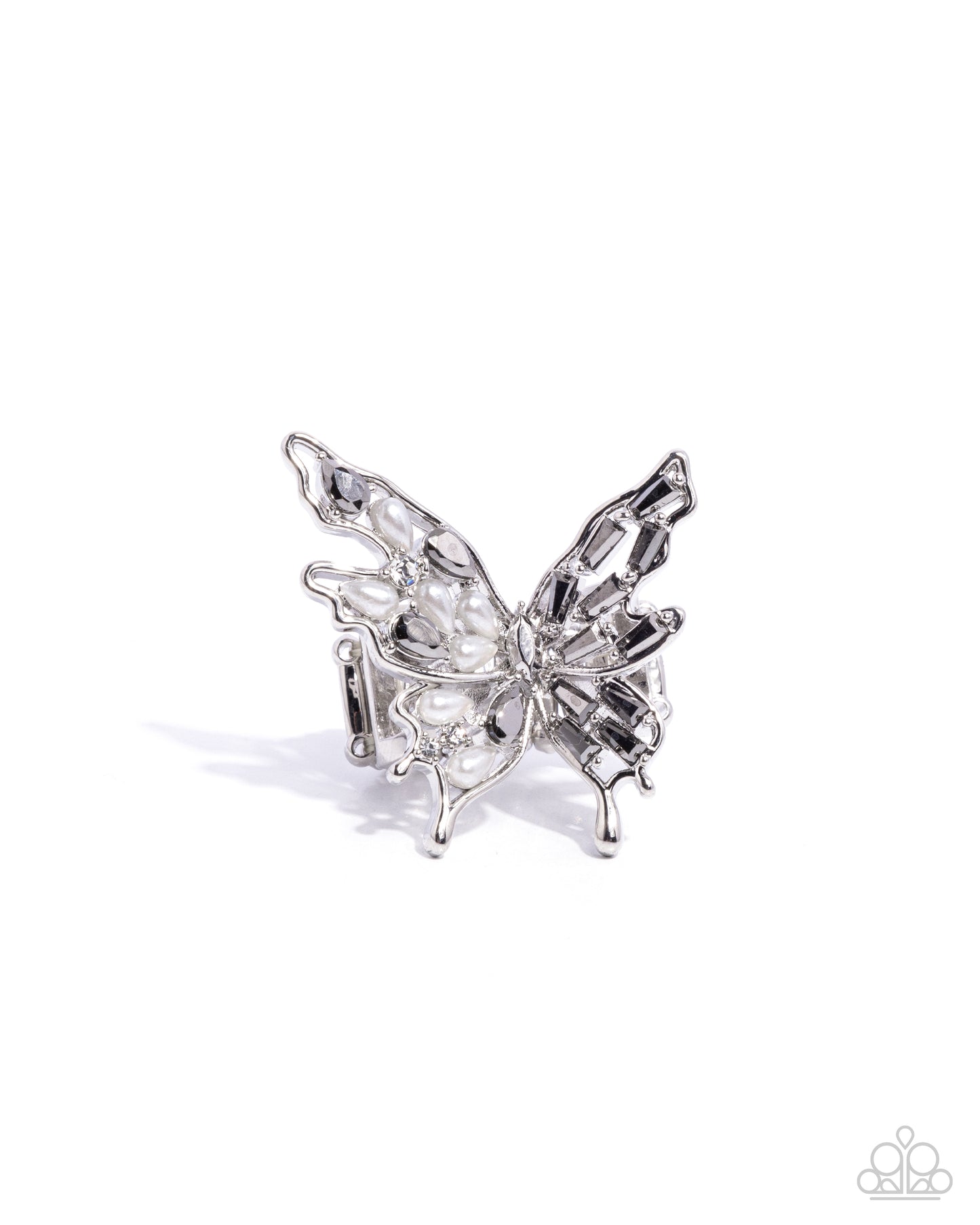 Paparazzi Accessories - Hopeful Hierarchy & Aerial Allure - Silver Complete Look 1