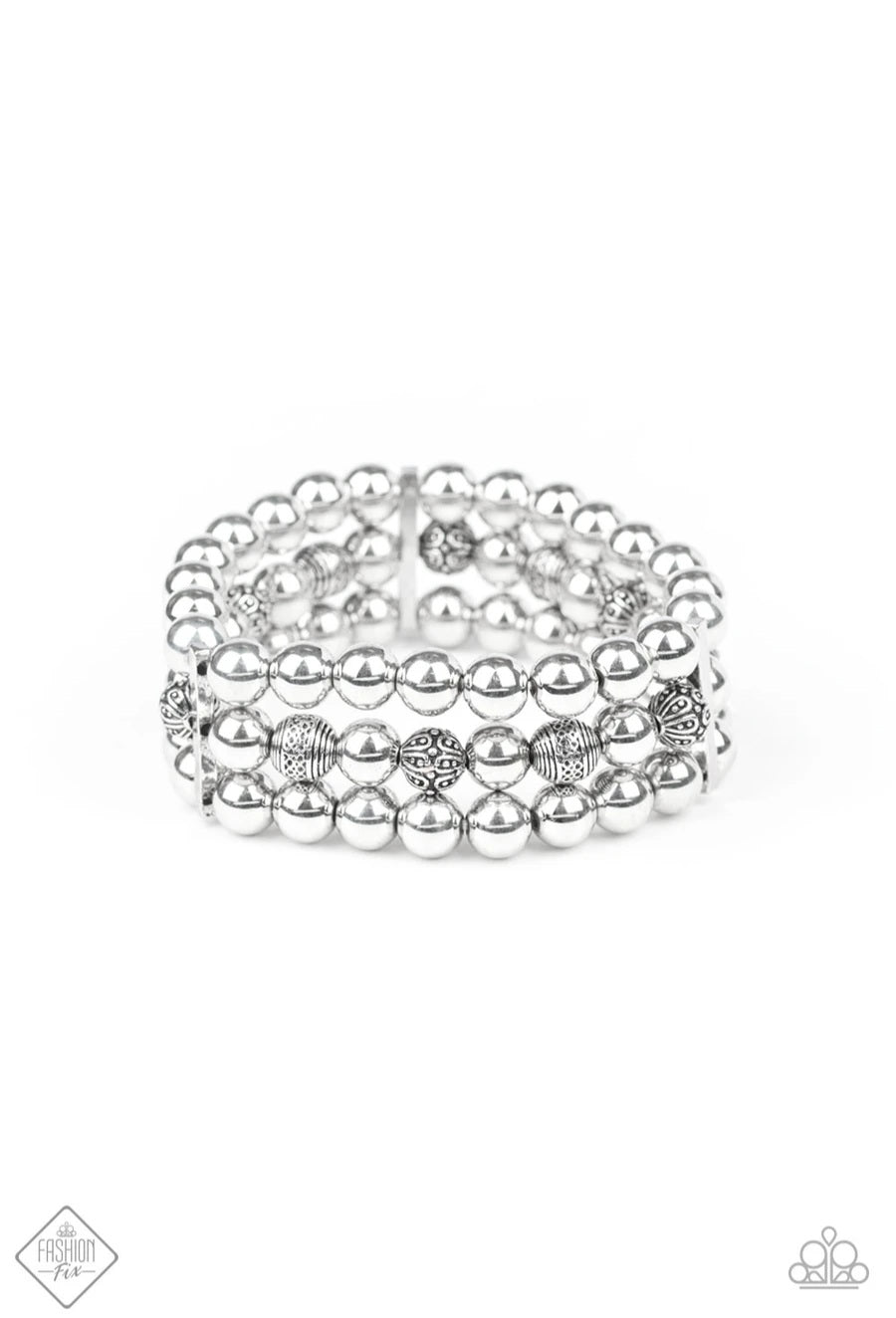 Paparazzi Accessories Trail Treasure - Silver Bracelets - Lady T Accessories