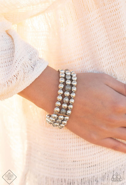 Paparazzi Accessories Trail Treasure - Silver Bracelets - Lady T Accessories