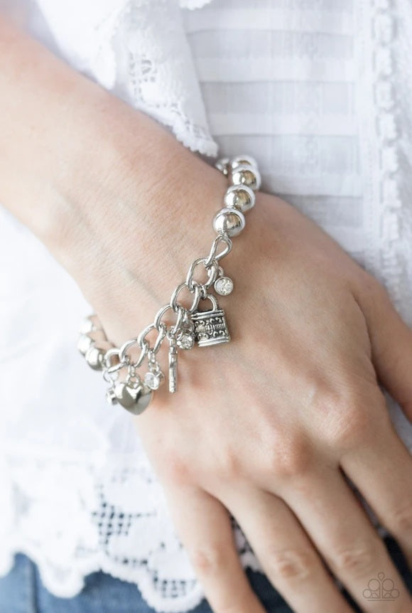 Paparazzi Accessories Feelin Flirtatious - White Bracelets - Lady T Accessories