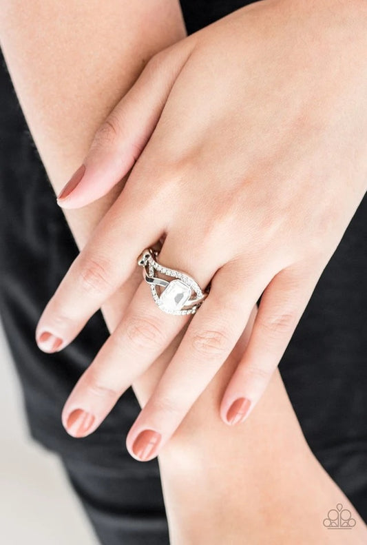 Paparazzi Accessories Bling it On! - White Rings - Lady T Accessories