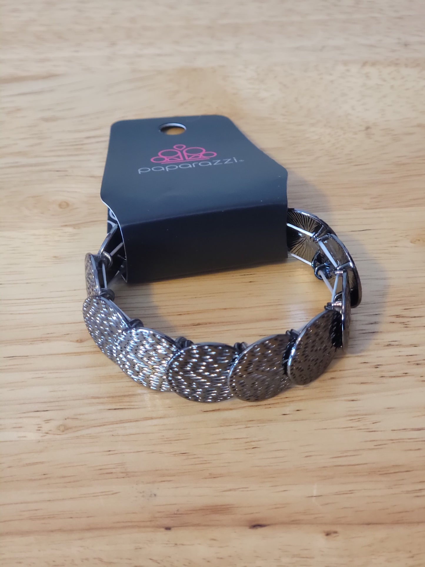 Radioactive Reflections - Black Stretchy Bracelets