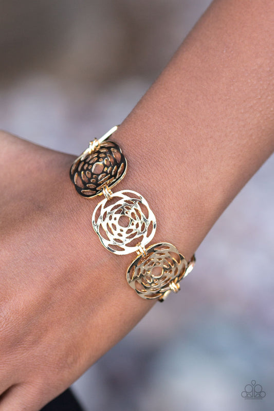 Paparazzi Accessories Pre-historic Posh - Gold Bracelets - Lady T Accessories