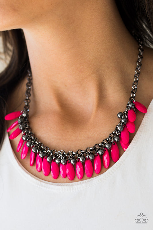 Paparazzi Accessories Jersey Shore - Pink Necklaces - Lady T Accessories