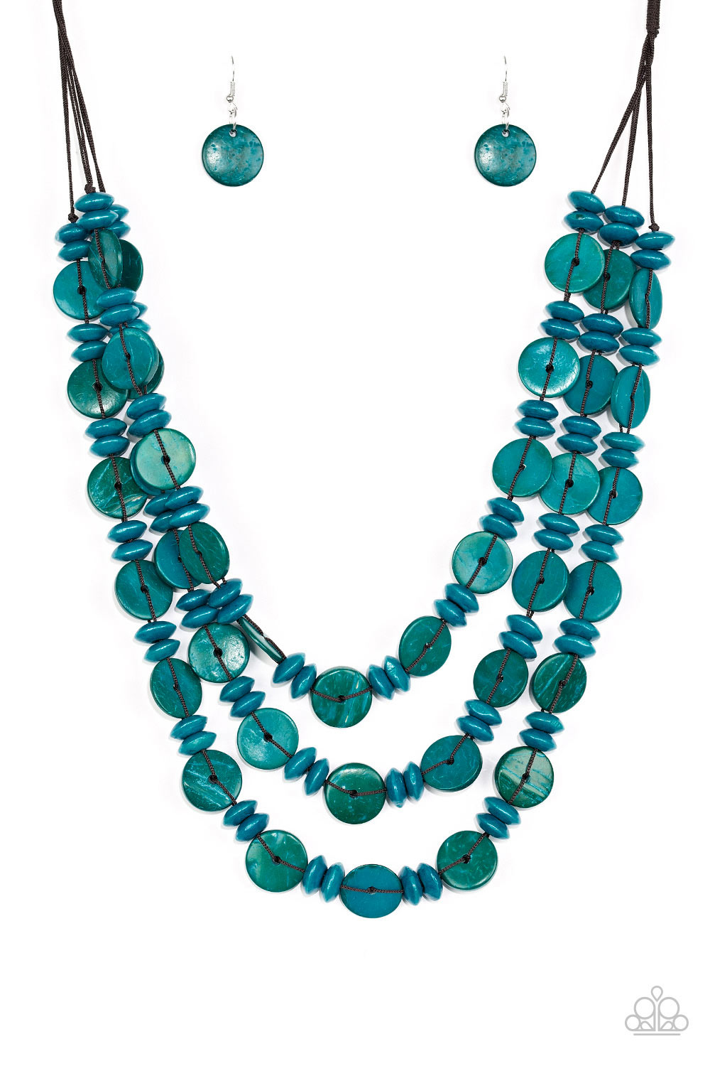 Paparazzi Accessories Barbados Bopper - Blue Necklaces - Lady T Accessories