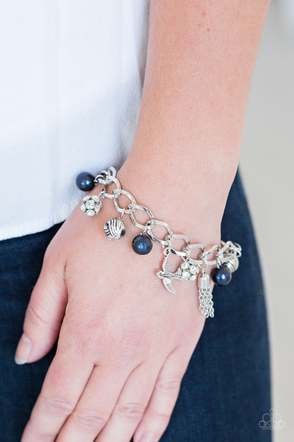 Paparazzi Accessories Lady Love Dove - Blue Bracelets - Lady T Accessories