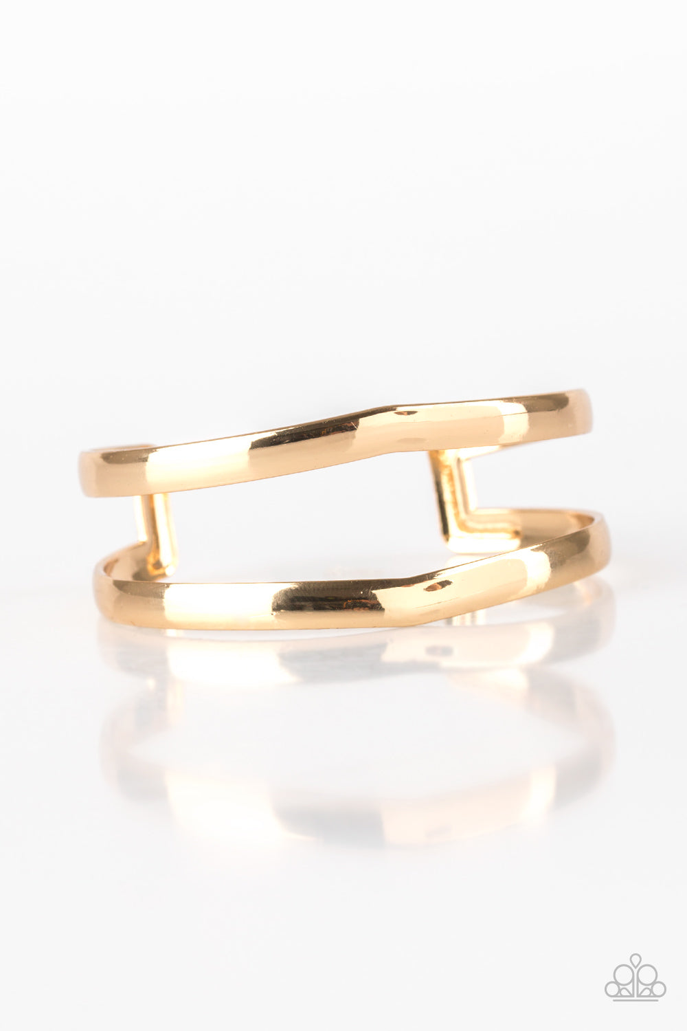 Paparazzi Accessories Palm Trees and Pyramids - Gold Cuff Bracelets - Lady T Accessories