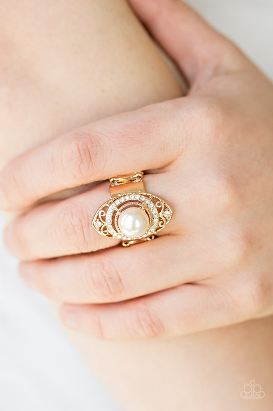 Paparazzi Accessories Pearl Posh - Gold Rings - Lady T Accessories