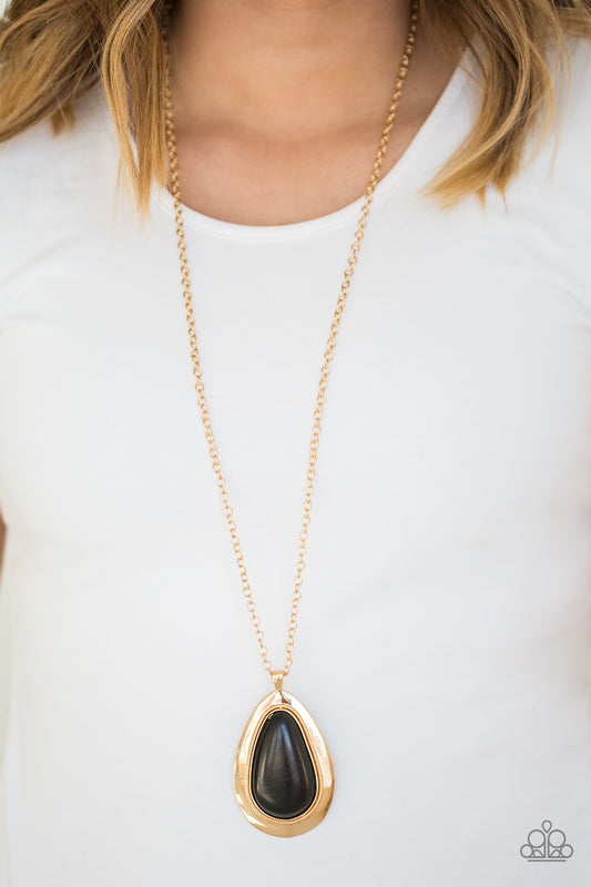 Paparazzi Accessories BADLAND to the Bone - Gold Necklaces - Lady T Accessories