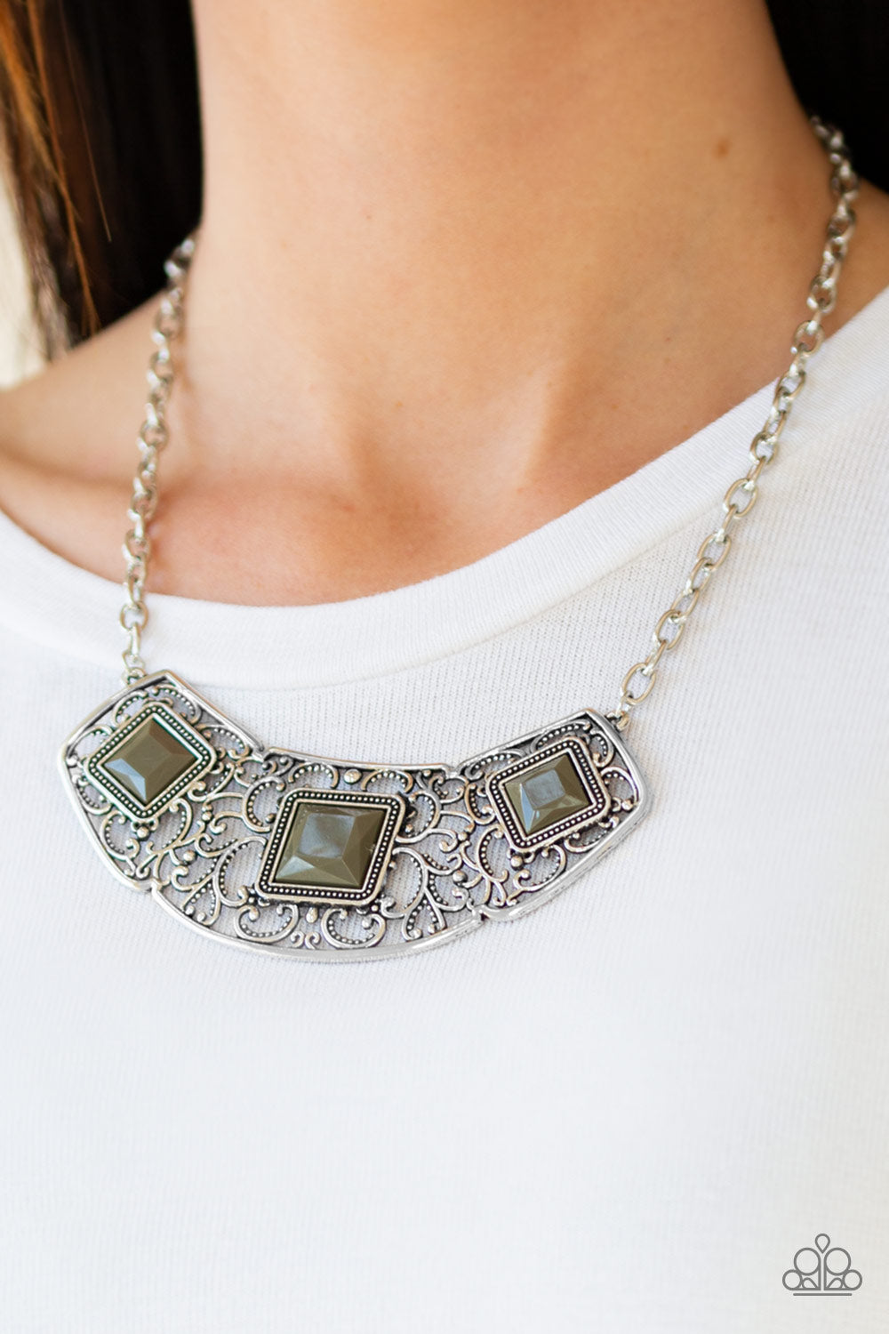 Paparazzi Accessories Feeling In-DEPENDANT - Green Necklaces - Lady T Accessories