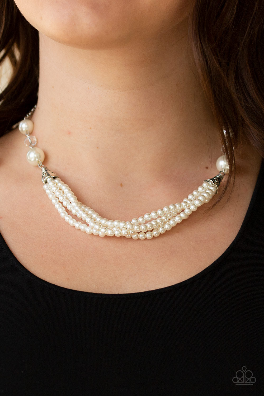 Paparazzi Accessories One-WOMAN Show - White Necklaces - Lady T Accessories