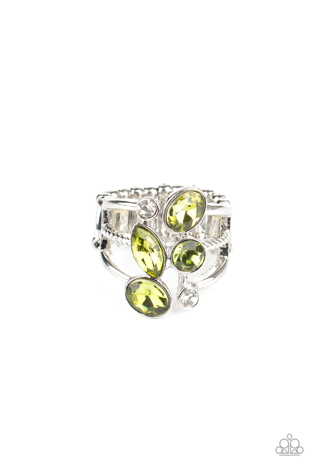 Paparazzi Accessories Metro Mingle - Green Rings - Lady T Accessories