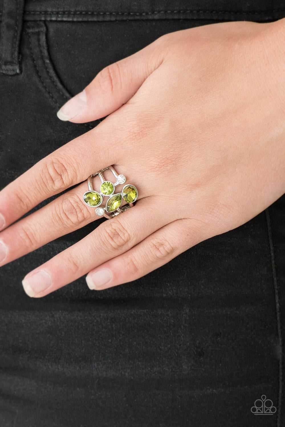 Paparazzi Accessories Metro Mingle - Green Rings - Lady T Accessories