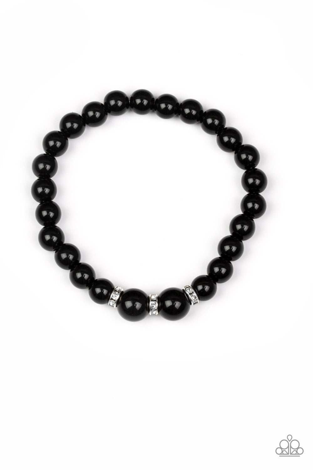 Paparazzi Accessories Radiantly Royal - Black Bracelets - Lady T Accessories