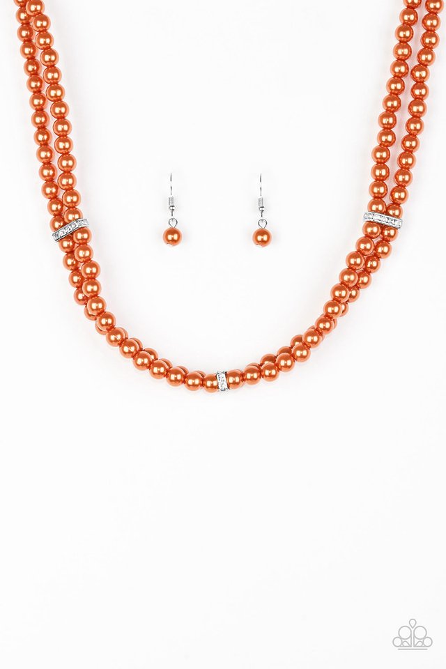 Paparazzi Accessories Put on Your Party Dress - Orange Necklaces - Lady T Accessories