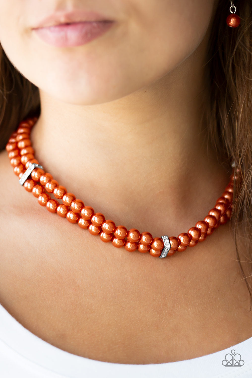 Paparazzi Accessories Put on Your Party Dress - Orange Necklaces - Lady T Accessories