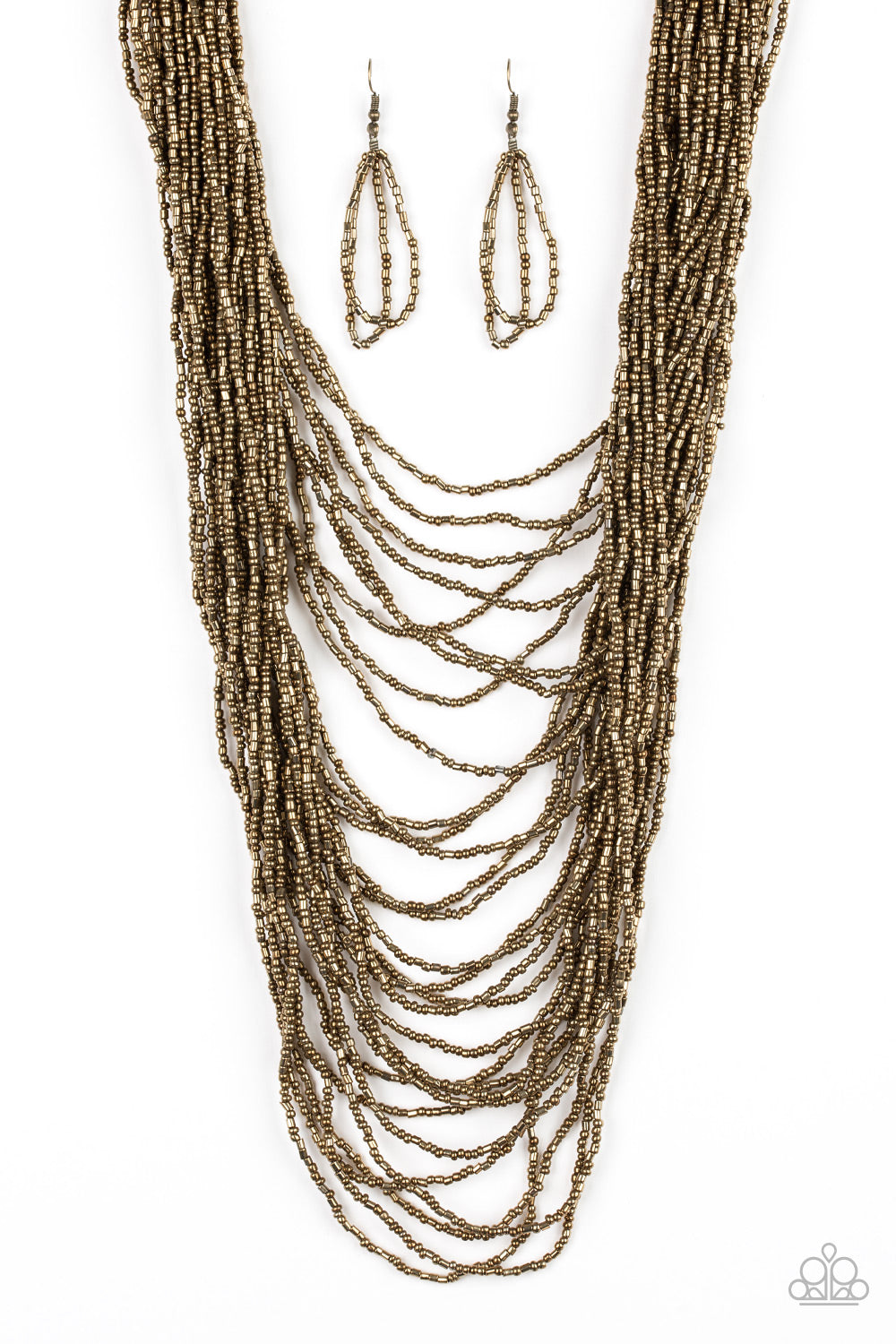 Paparazzi Accessories Dauntless Dazzle - Brass Necklaces - Lady T Accessories