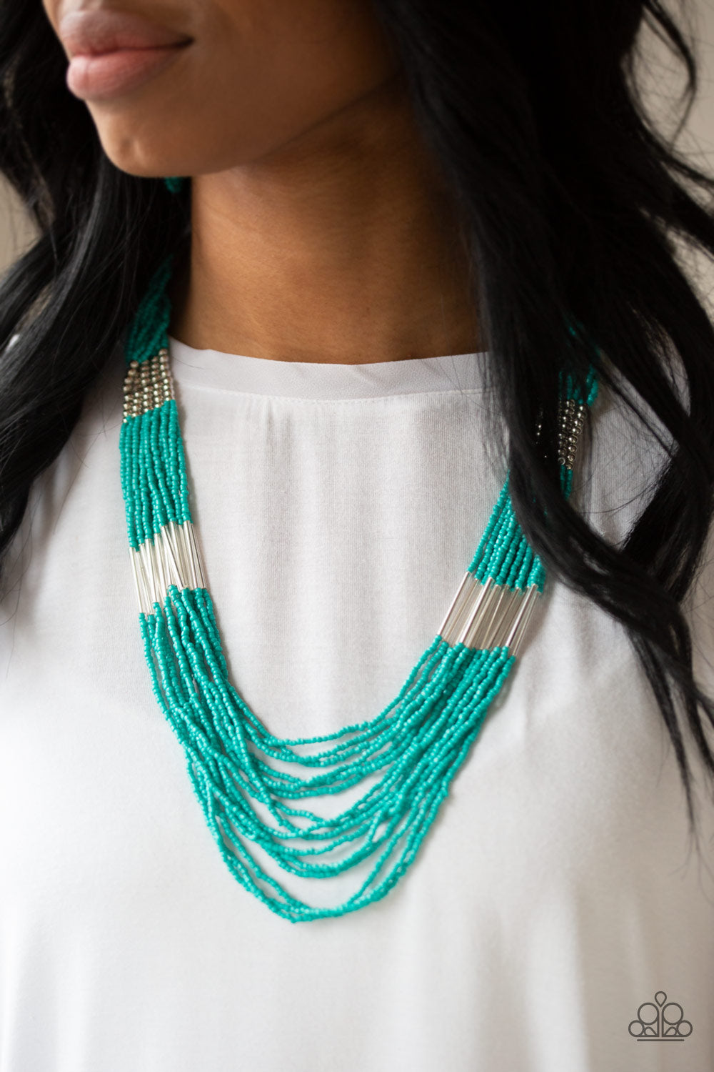Paparazzi Accessories Let it Bead - Blue Necklaces - Lady T Accessories
