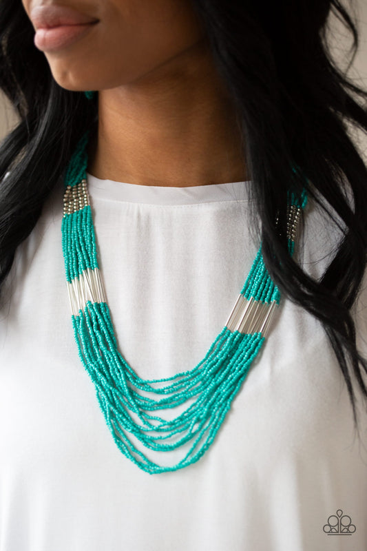 Paparazzi Accessories Let it Bead - Blue Necklaces - Lady T Accessories