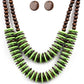 Paparazzi Accessories Dominican Disco - Green Necklaces - Lady T Accessories