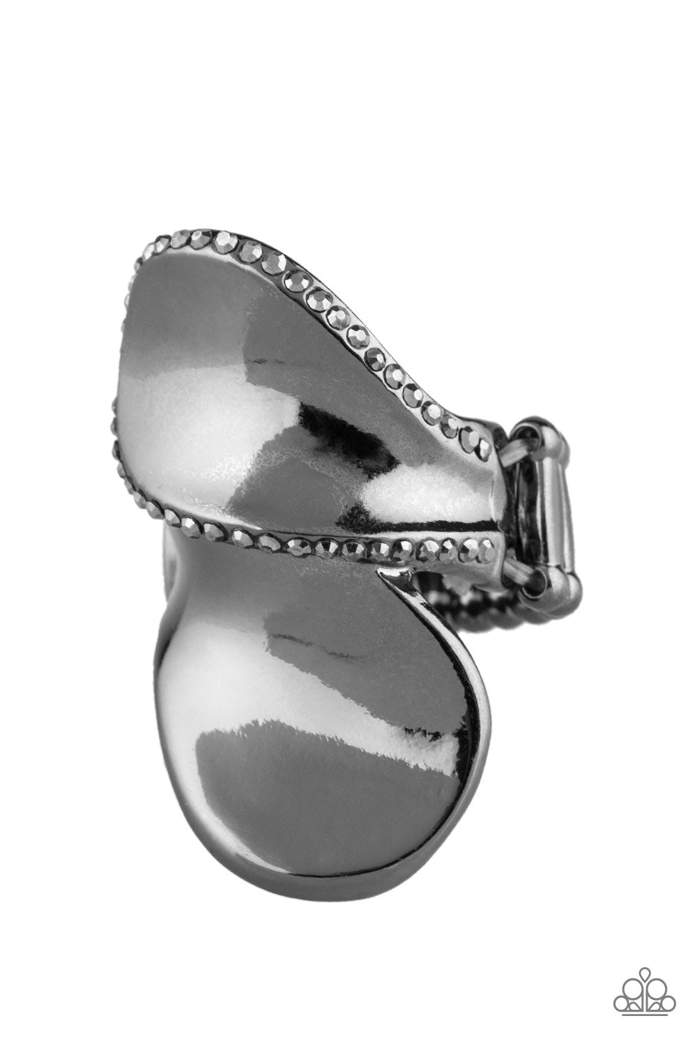 Paparazzi Accessories Fabulously Folded - Black Rings - Lady T Accessories