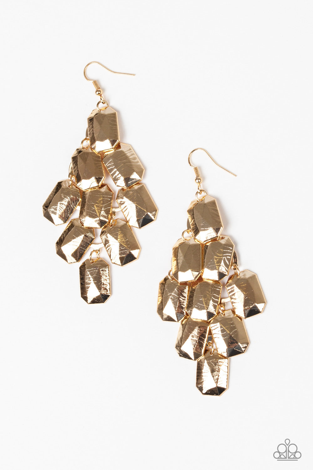 Paparazzi Accessories Contemporary Catwalk - Gold Earrings - Lady T Accessories