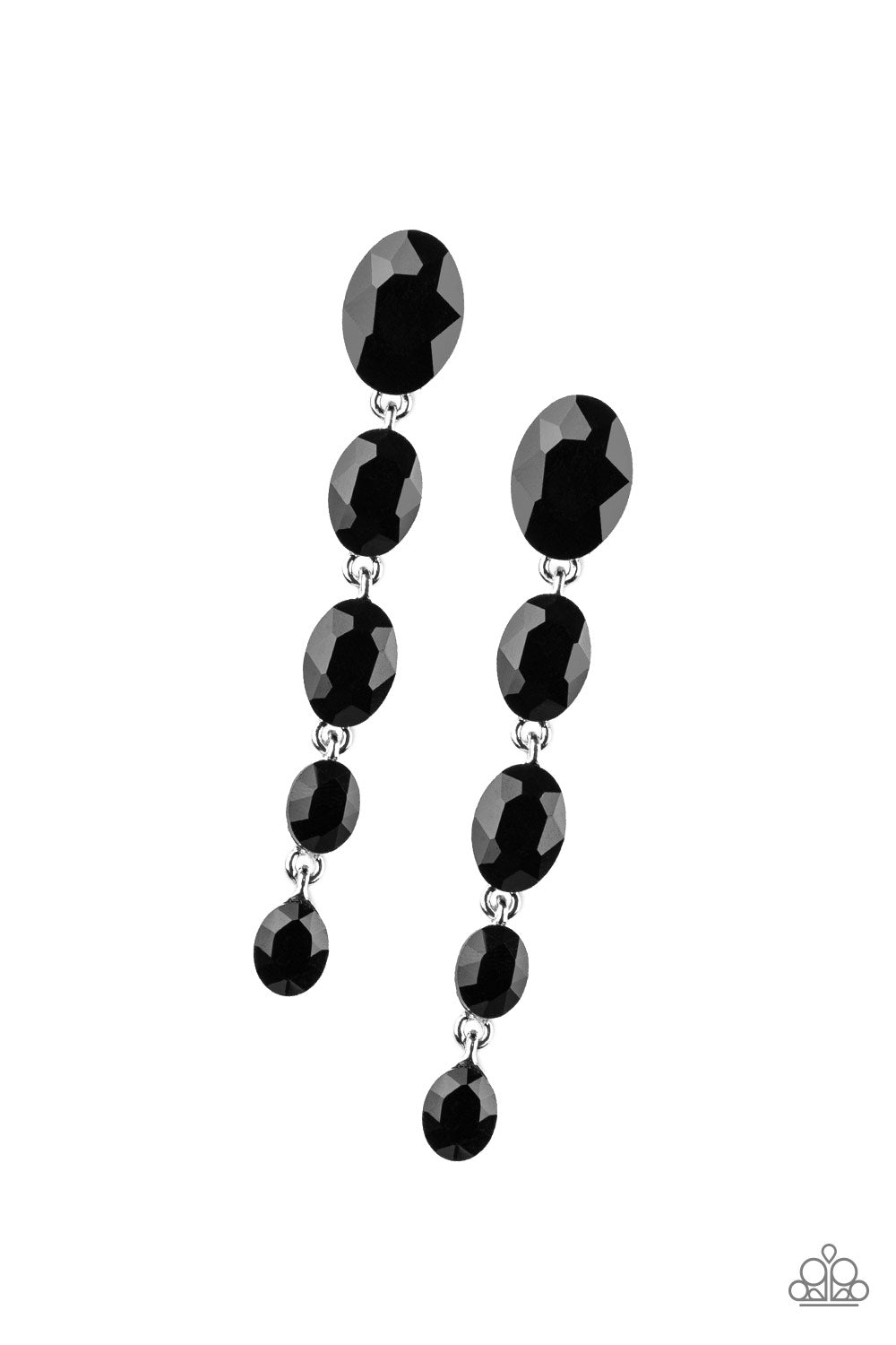 Paparazzi Accessories Red Carpet Radiance - Black Earrings - Lady T Accessories