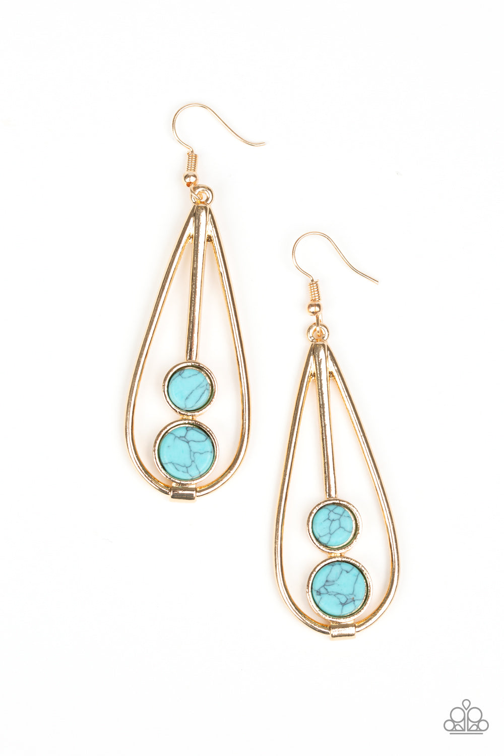 Paparazzi Accessories Natural Nova - Gold Earrings - Lady T Accessories