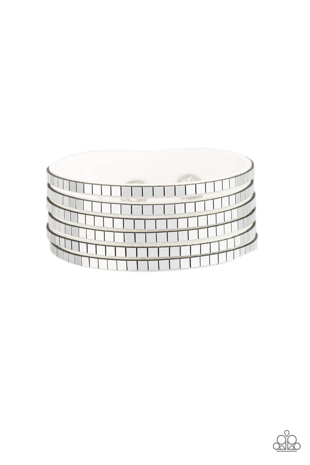 Paparazzi Accessories Disco Dazzle - White Bracelets - Lady T Accessories