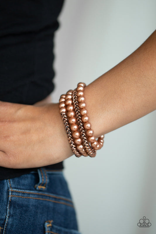Paparazzi Accessories Industrial Incognito - Copper Bracelets - Lady T Accessories