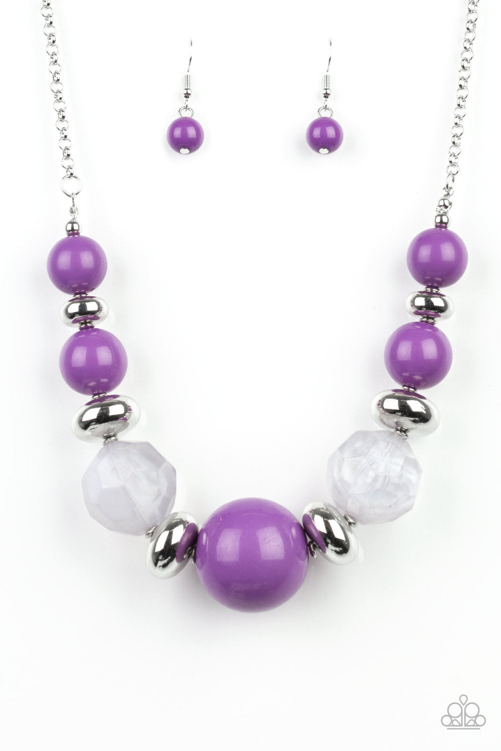 Paparazzi Accessories Daytime Drama - Purple Necklaces - Lady T Accessories
