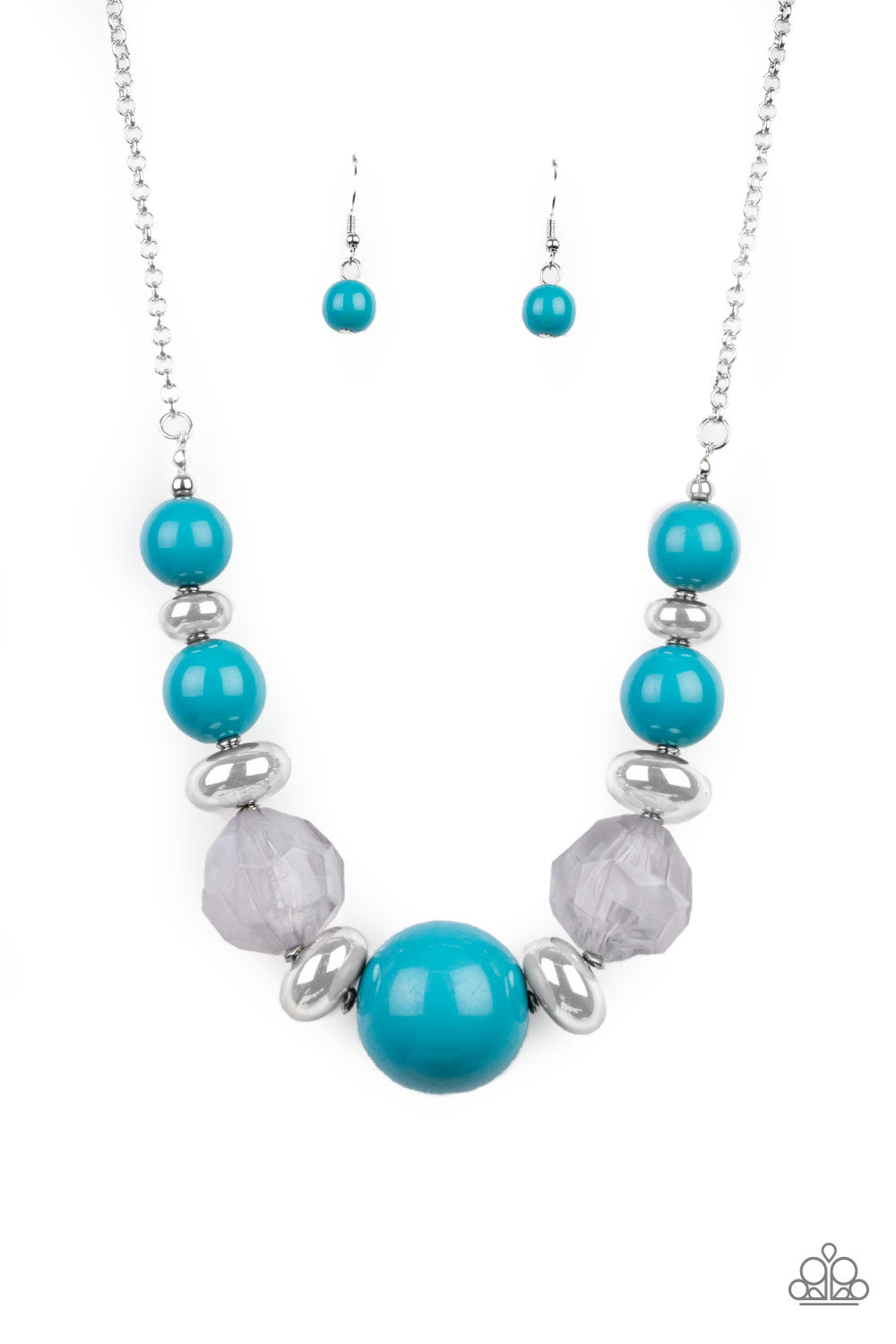 Paparazzi Accessories Daytime Drama - Blue Necklaces - Lady T Accessories