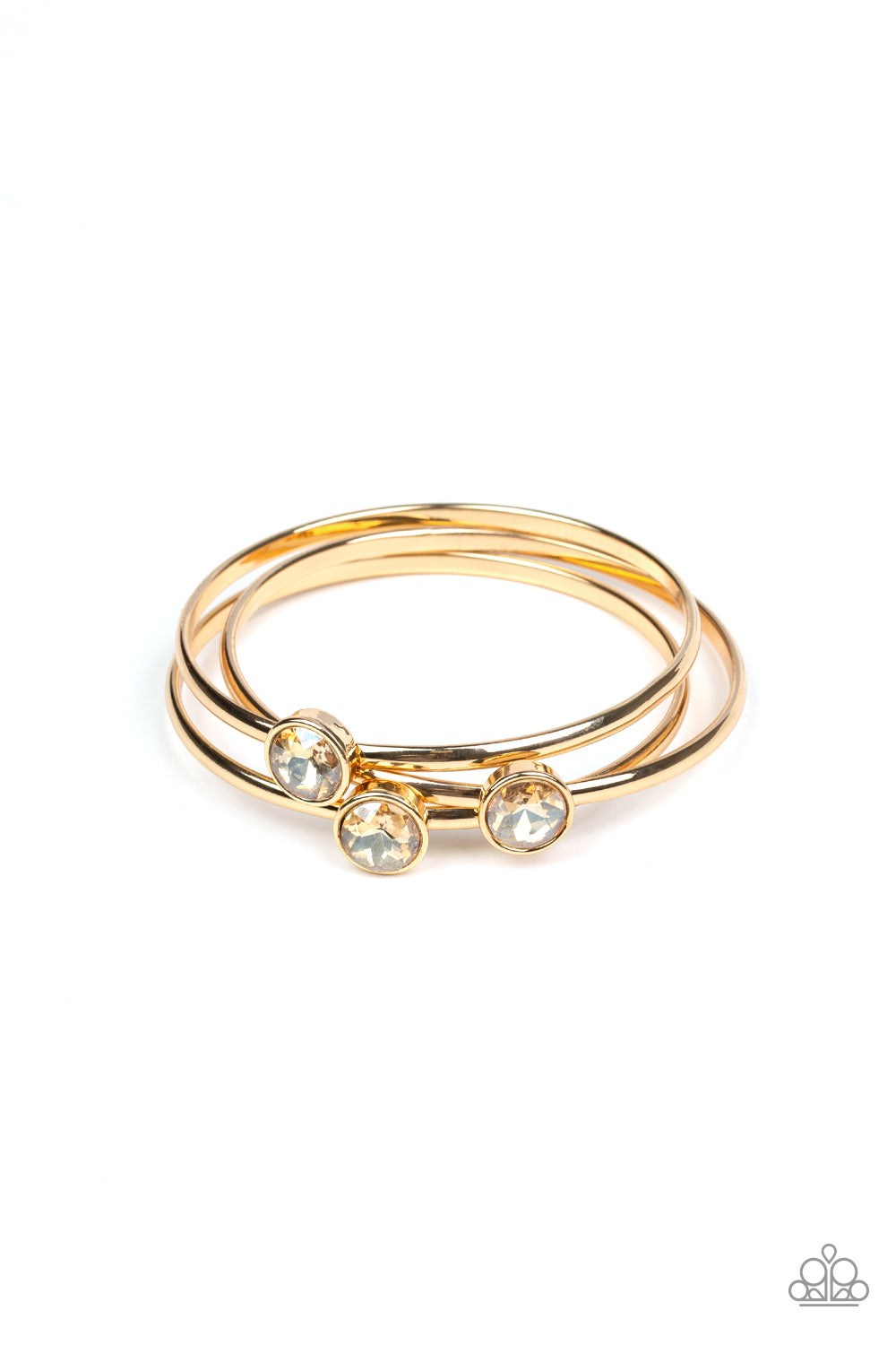 Paparazzi Accessories Be All You Can Bedazzle - Gold Bracelets - Lady T Accessories