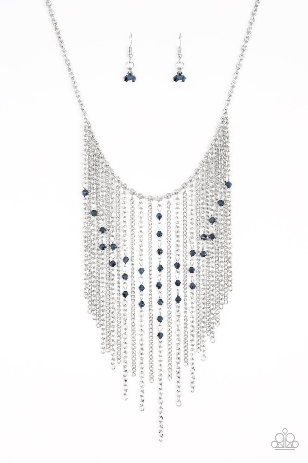 Paparazzi Accessories First Class Fringe - Blue Necklaces - Lady T Accessories