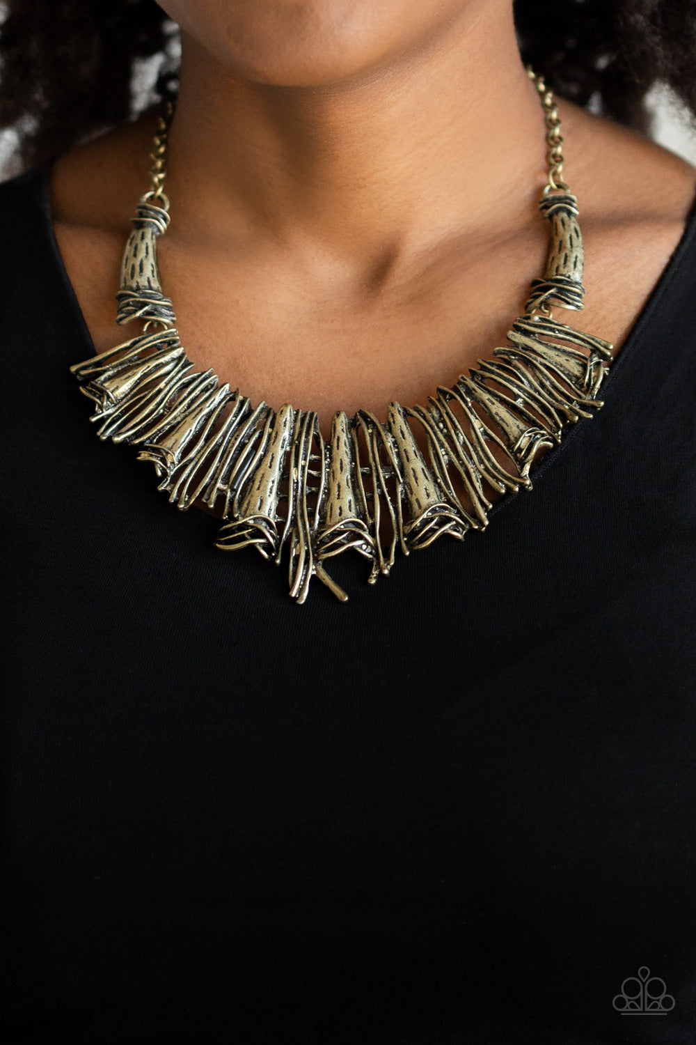 Paparazzi Accessories In the MANE-stream - Brass Necklaces - Lady T Accessories