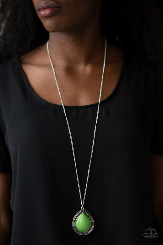 Paparazzi Accessories Chroma Courageous - Green Necklaces - Lady T Accessories