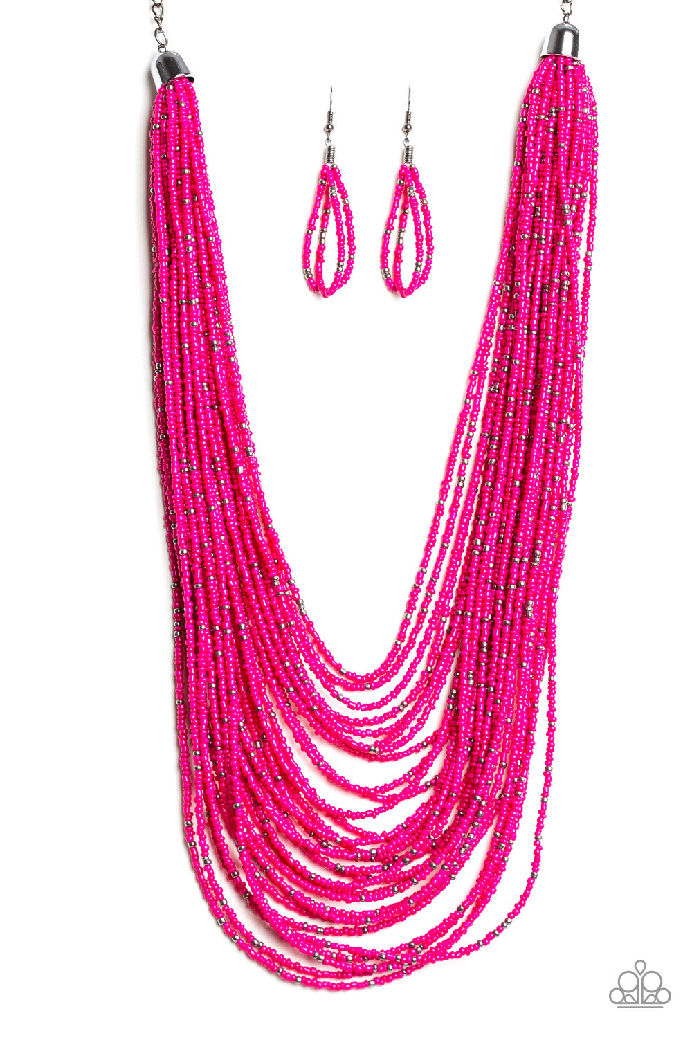 Paparazzi Accessories Rio Rainforest - Pink Necklaces - Lady T Accessories